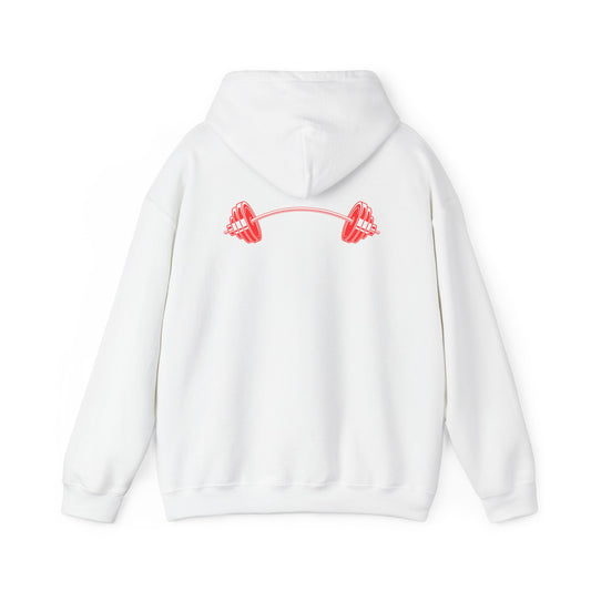 Death By 1000 Squats™ Hooded Sweatshirt - White/Red