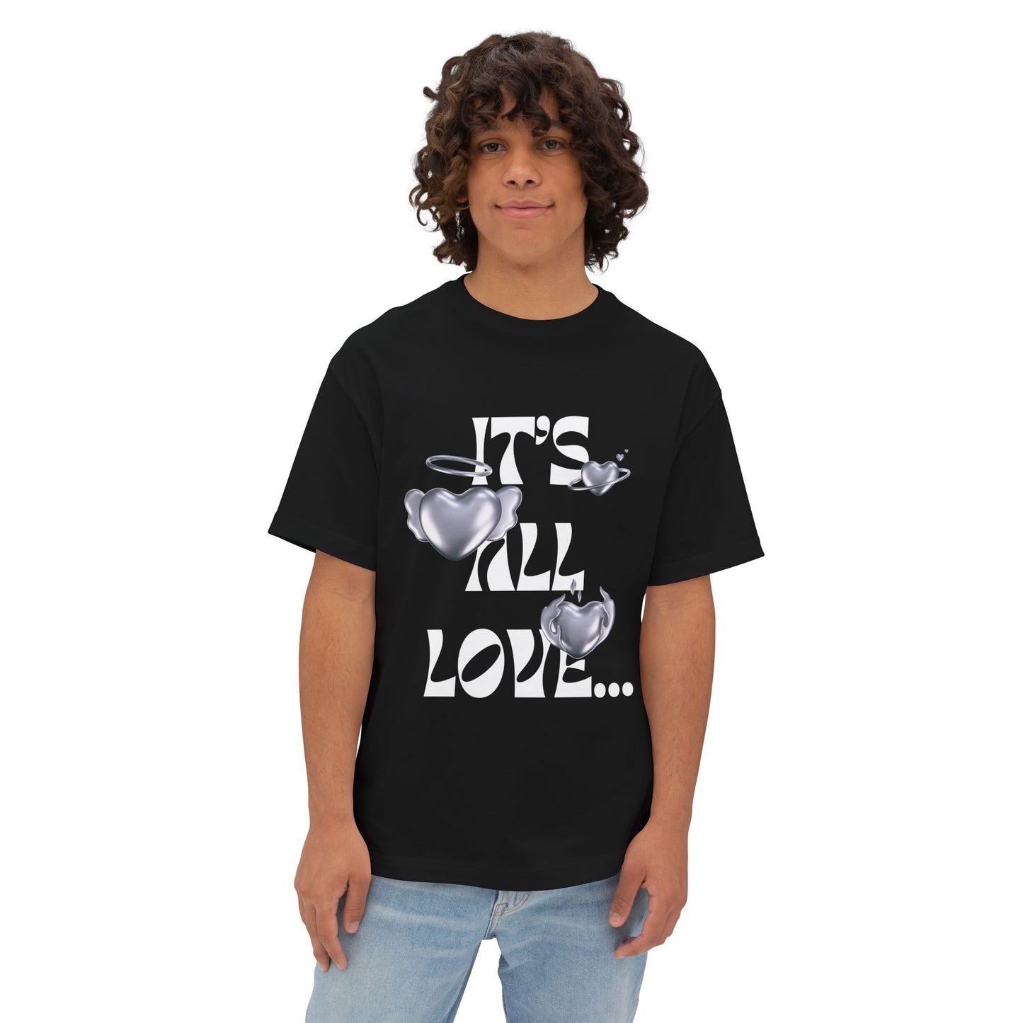 It’s All Love Unisex Oversized Boxy Tee