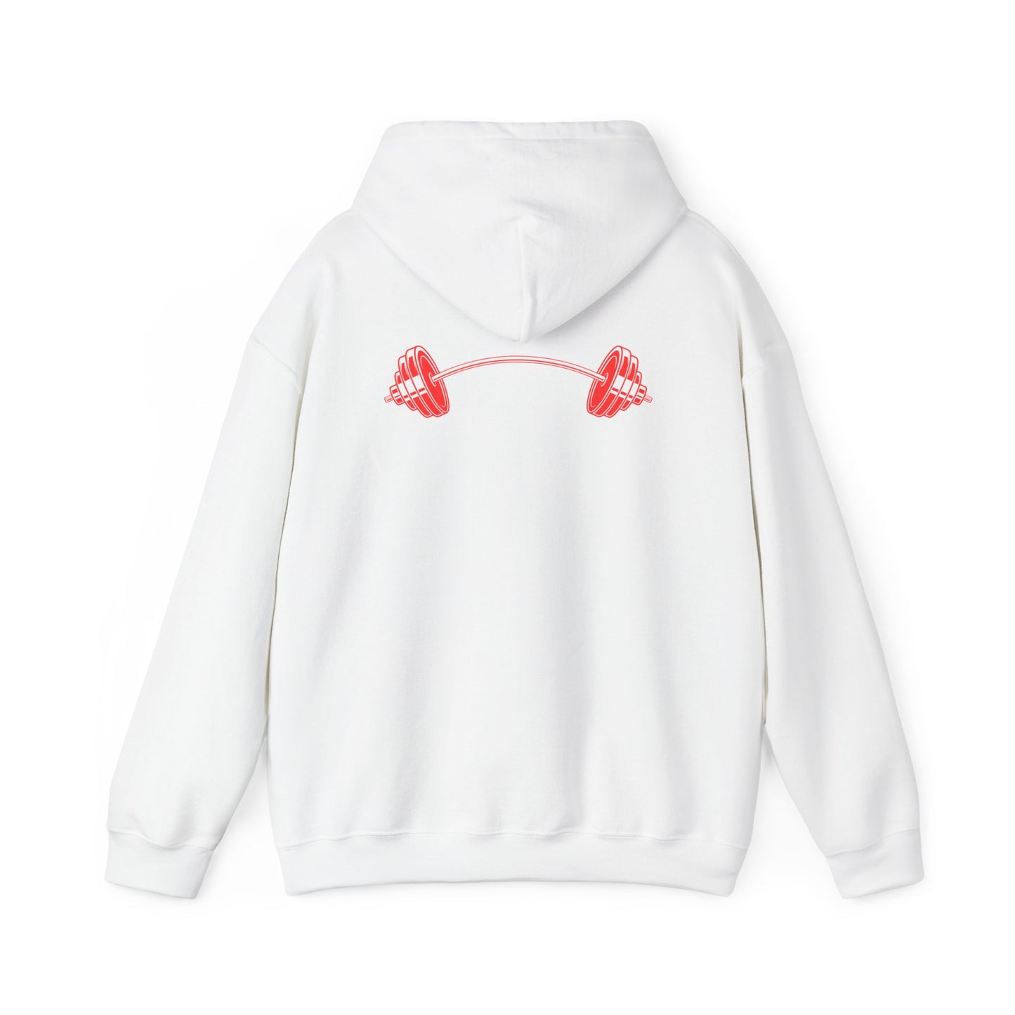 Death By 1000 Squats™ Hooded Sweatshirt - White/Red