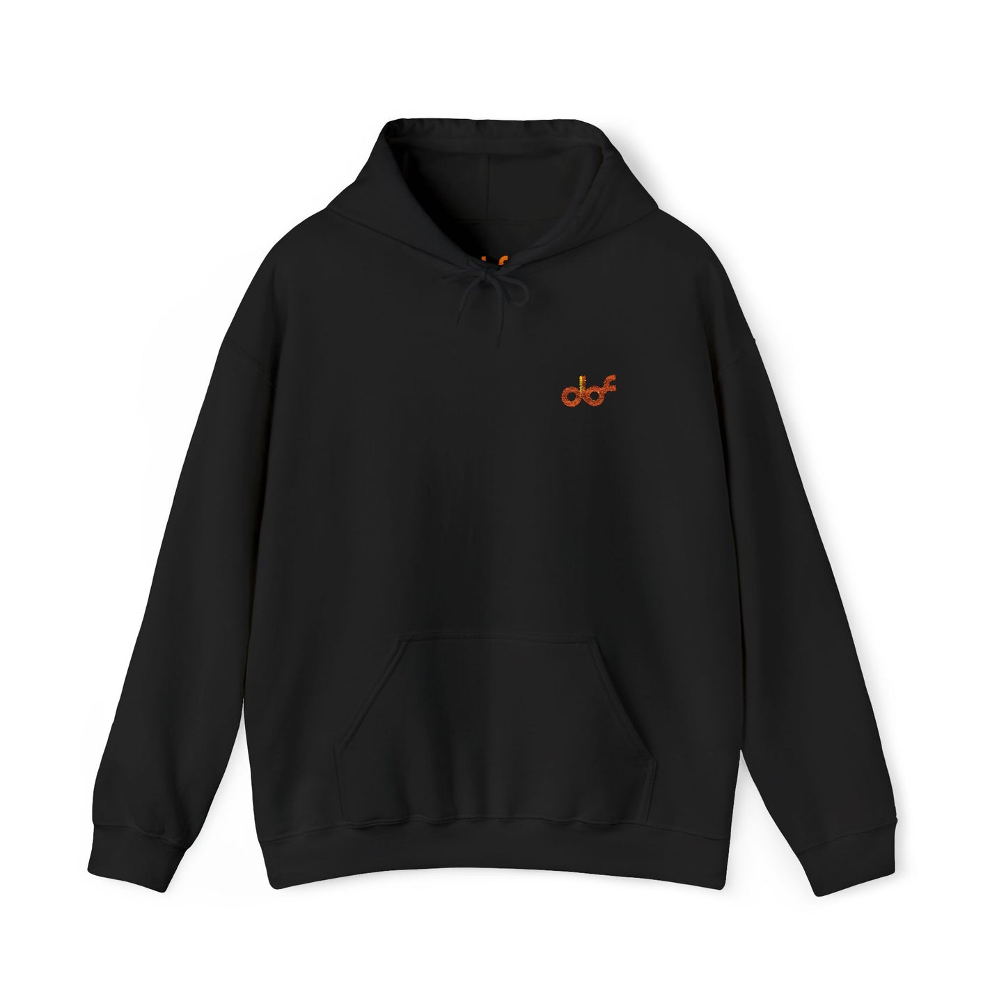 Embroidered Logo Hoodie Sweatshirt - Black/White/Sand