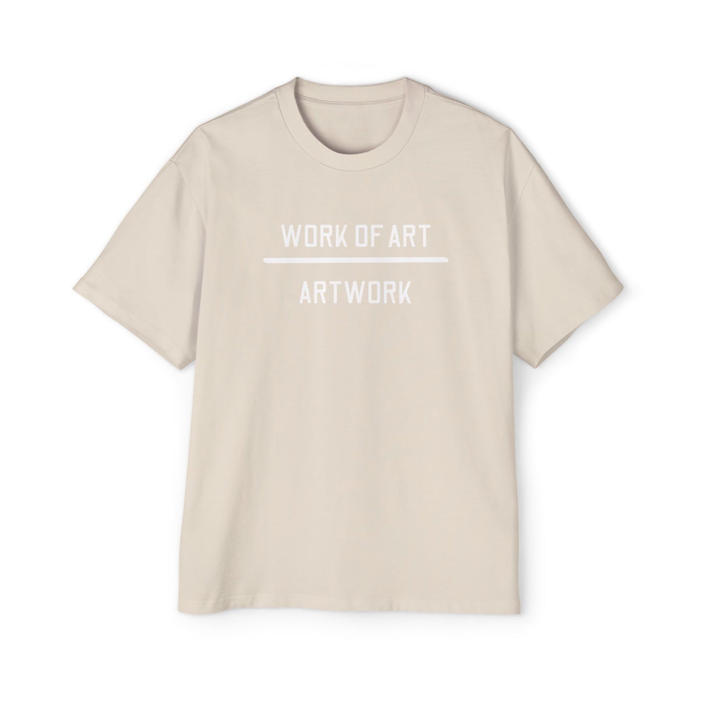 Men's Versions - Oversized Tee - Work of Art Graphic Tee for Art Lovers