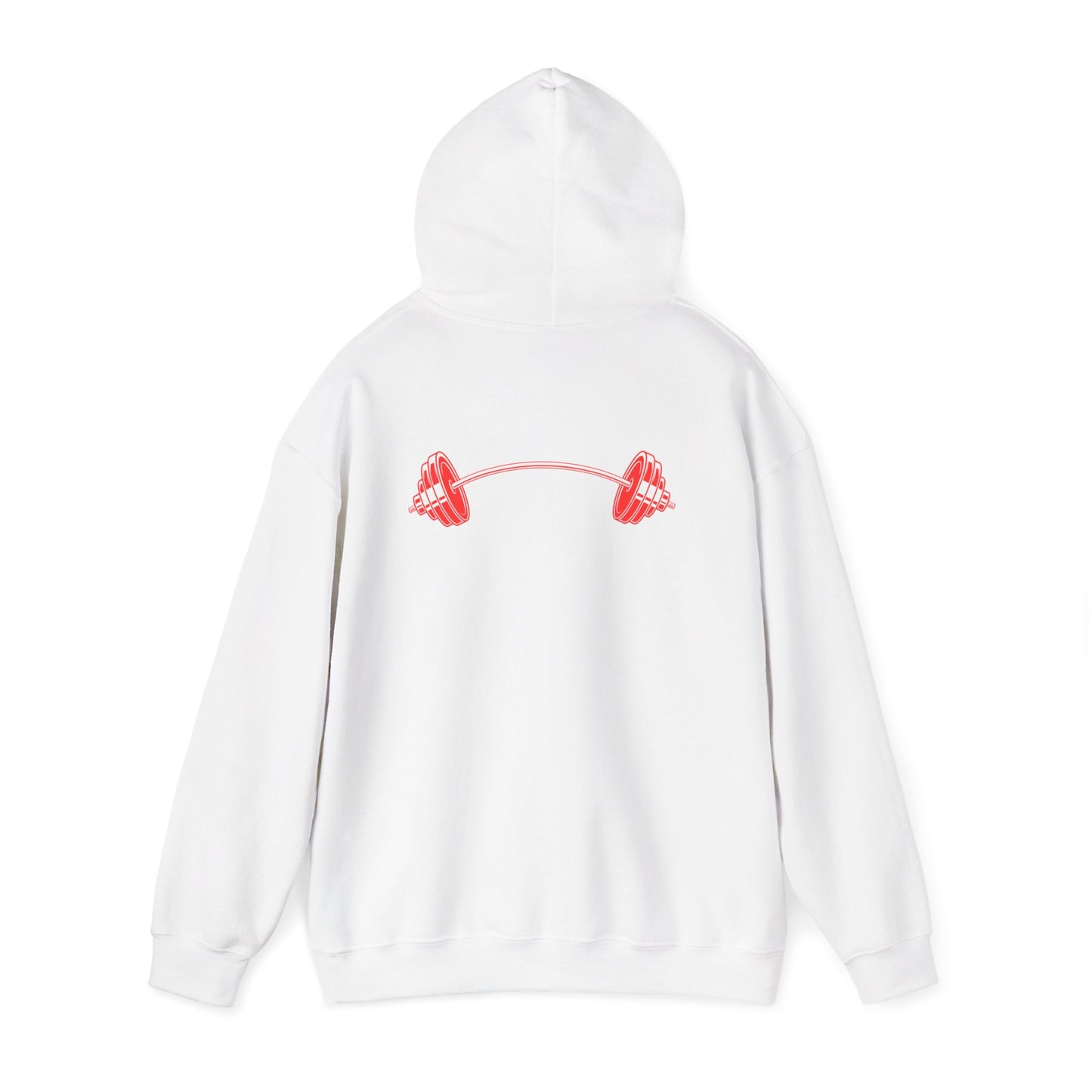 Death By 1000 Squats™ Hooded Sweatshirt - White/Red