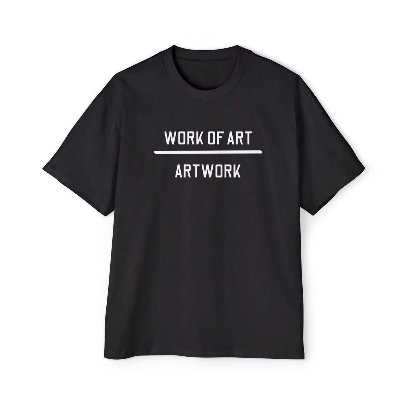 Men's Versions - Oversized Tee - Work of Art Graphic Tee for Art Lovers
